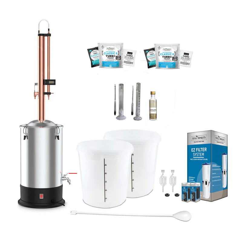 Still Spirits Turbo 500 with Copper Condenser Reflux Deluxe Starter Pack