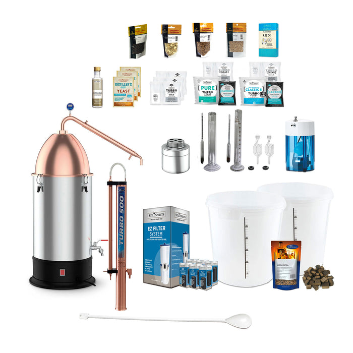 Still Spirits Turbo 500 with Copper Reflux Column & Alembic Dome Gin Lover's Starter Pack
