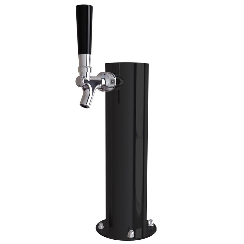 Stainless Steel Cylinder Beer Tower - Single Tap (Glycol Chilled)