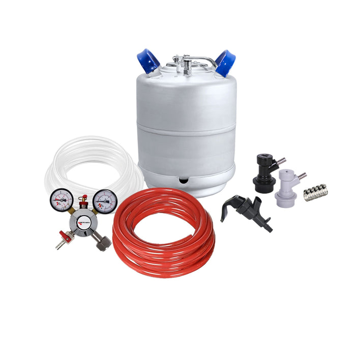 Ball Lock Homebrew Kegging Kit with 2.5 Gallon Cornelius Keg and Picnic Tap    - Toronto Brewing