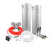 Ball Lock Homebrew Kegging Kit for Two 5 Gallon Cornelius Kegs with Beer Shanks, and Regulator    - Toronto Brewing