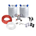 Ball Lock Homebrew Kegging Kit for Two 2.5 Gallon Cornelius Kegs with Picnic Taps and Dual Gauge Regulator    - Toronto Brewing