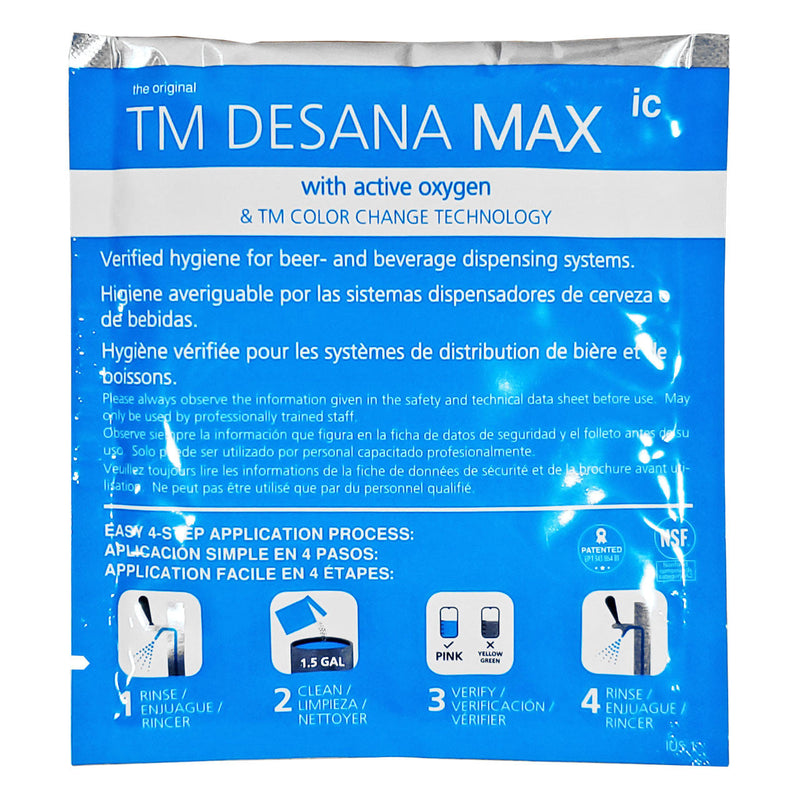Beer Line Cleaner - DESANAMAX Powdered Caustic 2 in 1 Colour Verification (225 X 54g)    - Toronto Brewing