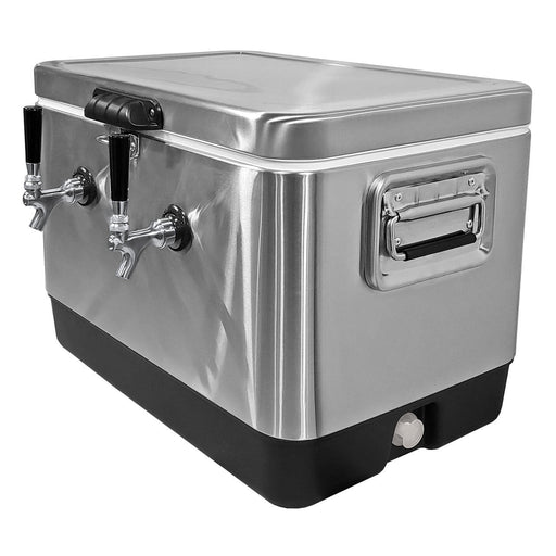 Jockey Box - Picnic Cooler Stainless Steel 54 Qt, 2 Faucets    - Toronto Brewing