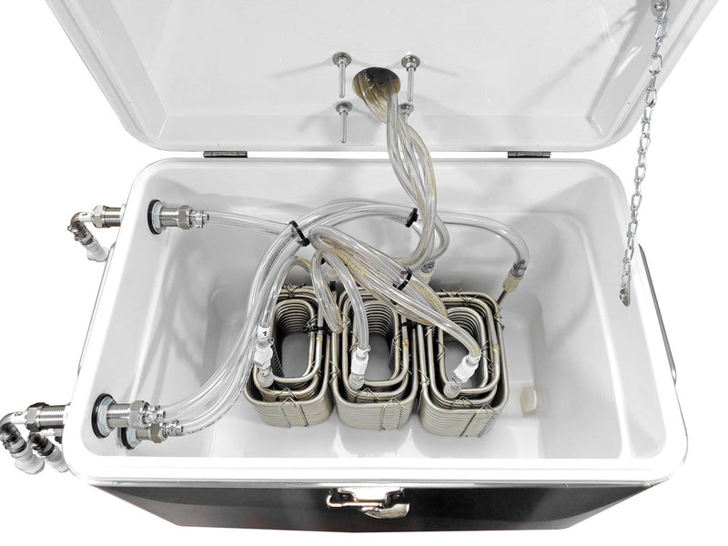 Jockey Box - Picnic Cooler Stainless Steel 54 Qt, 3 Faucets with Tower    - Toronto Brewing