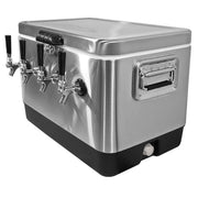 Jockey Box - Picnic Cooler Stainless Steel 54 Qt, 4 Faucets    - Toronto Brewing