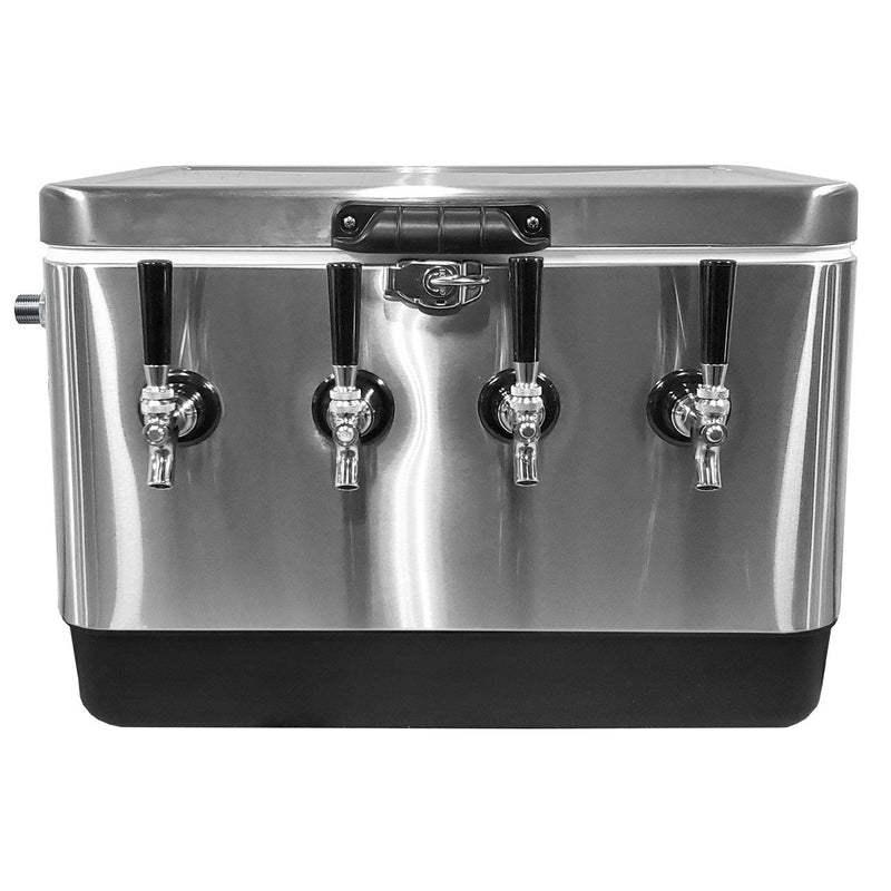 Jockey Box - Picnic Cooler Stainless Steel 54 Qt, 4 Faucets    - Toronto Brewing
