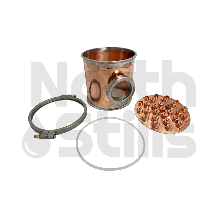 North Stills | 10" Copper Flute Section with Bubble Plate