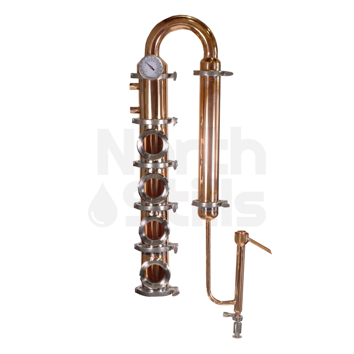 North Stills | 4″ Copper Flute Column (4 Plate Sections)    - Toronto Brewing