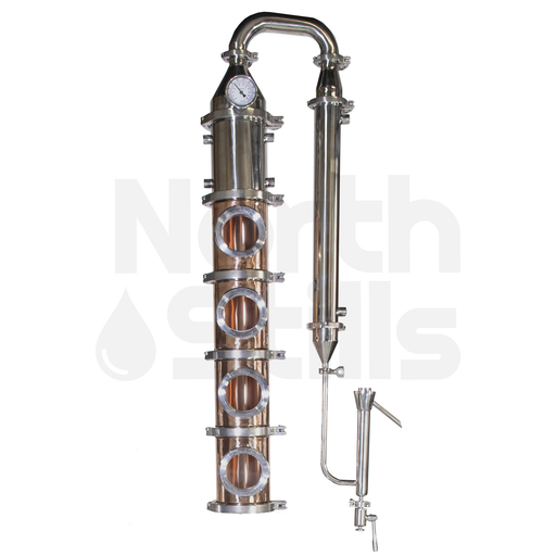 North Stills | 6″ Copper Flute Column (4 Plate Sections)    - Toronto Brewing