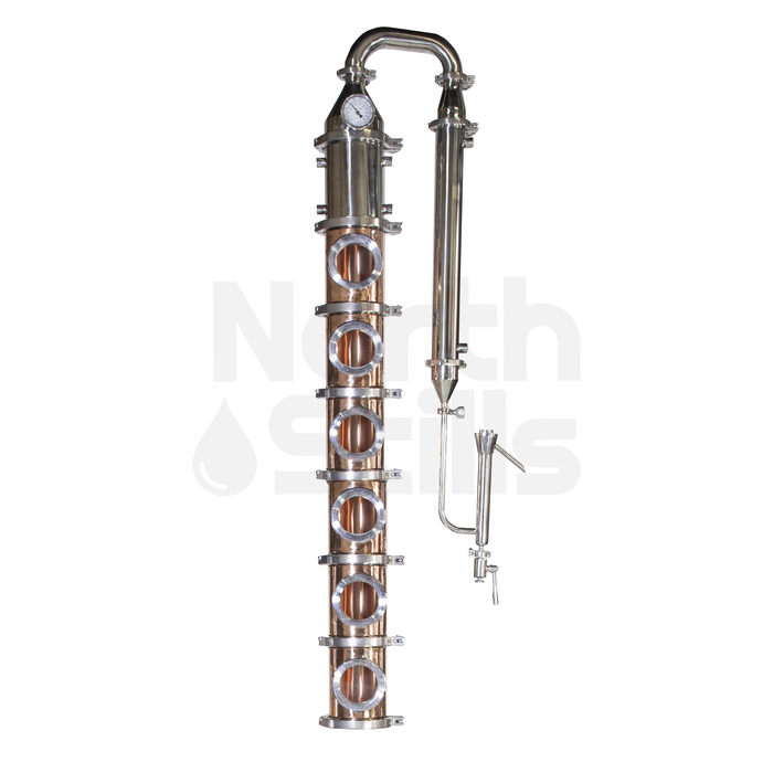 North Stills | 6″ Copper Flute Column (6 Plate Sections)    - Toronto Brewing