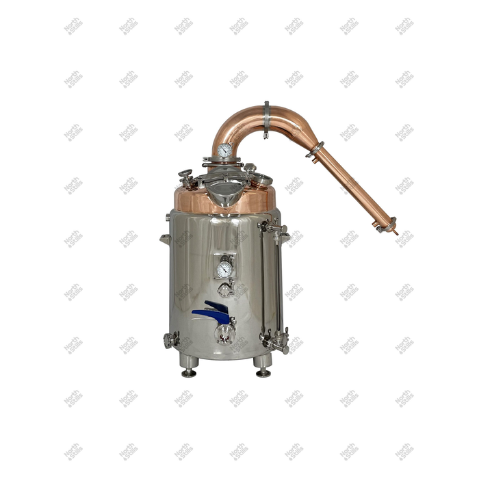 North Stills | 6" Copper Pot Still with 200L Double Walled Copper Boiler    - Toronto Brewing