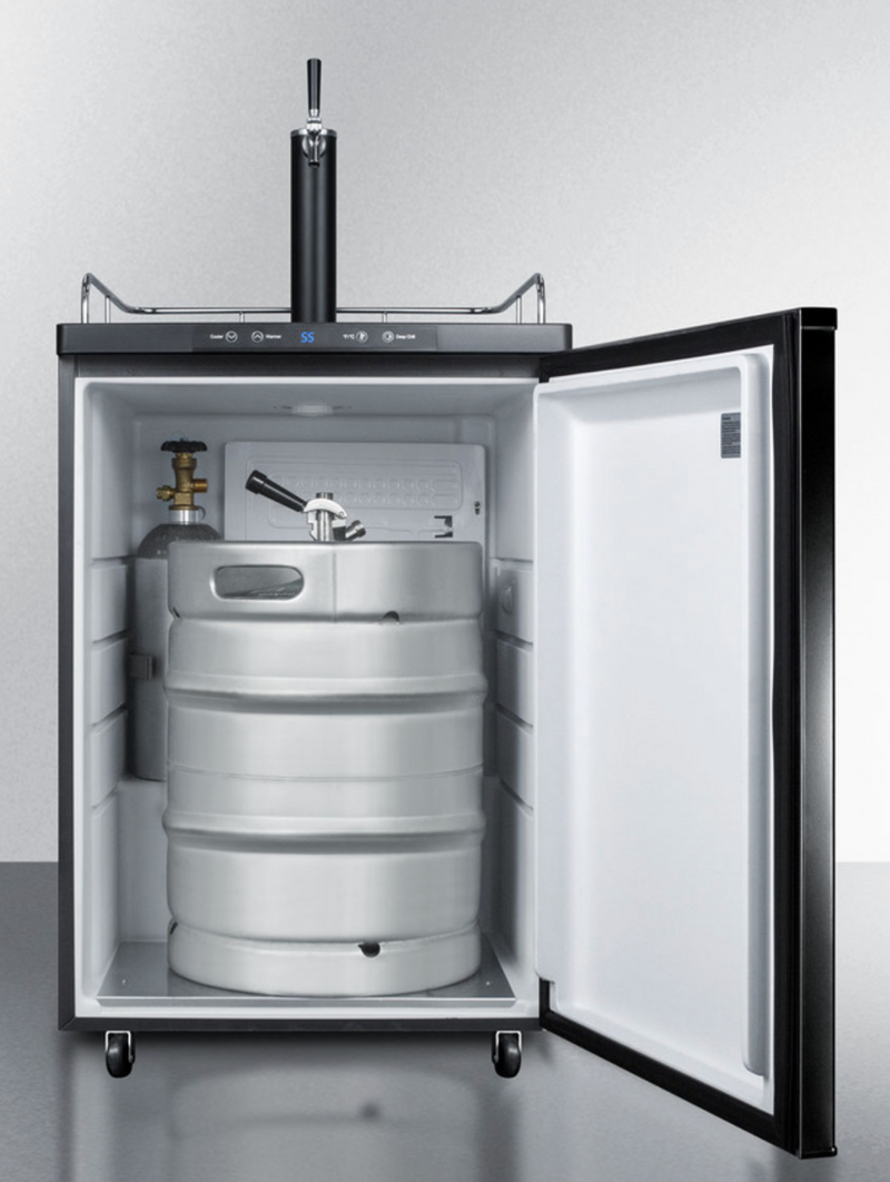 Summit | 5.6 cu. ft Single Tap Kegerator with Digital Thermostat (SBC635MBK)