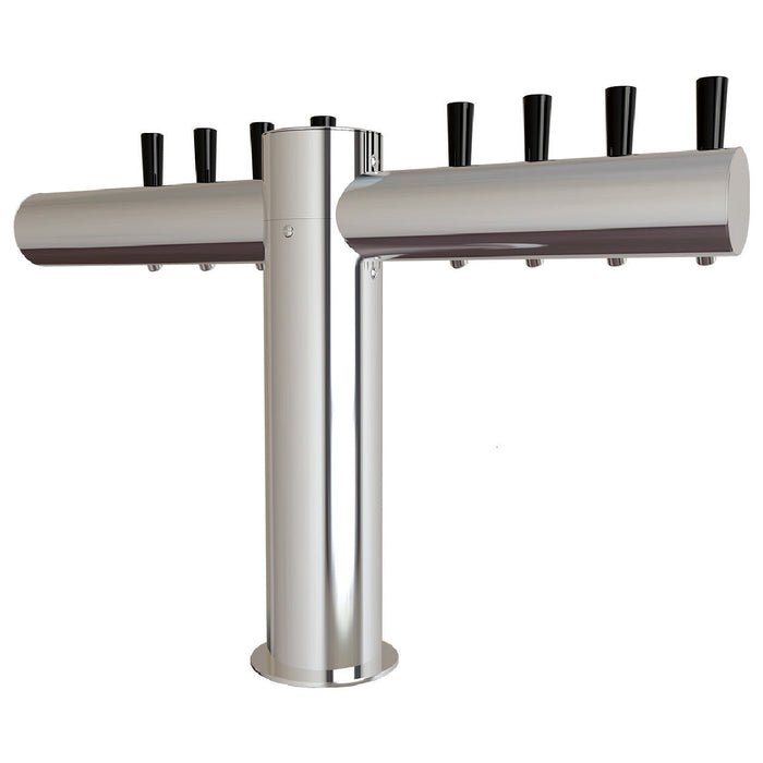Ture Stainless Steel Beer Tower - 8 Taps (Glycol Chilled)
