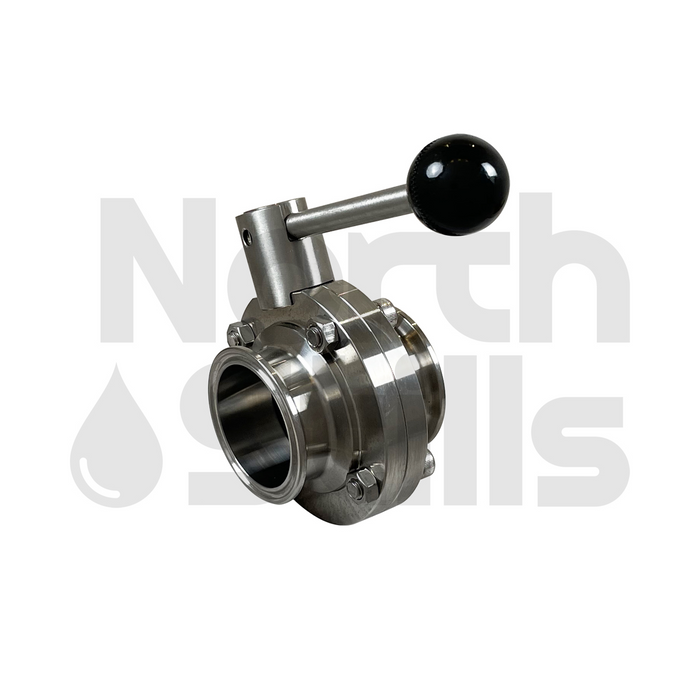 Tri-Clamp - 2" TC ButterFly Pull Trigger Ball Valve