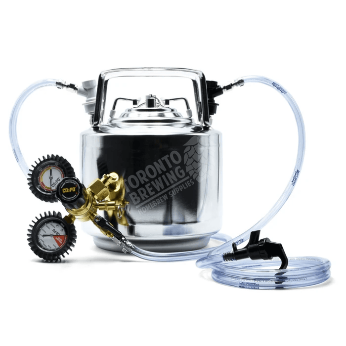 1.75 Gallon Ball Lock Keg System with Regulator and Cobra Tap    - Toronto Brewing