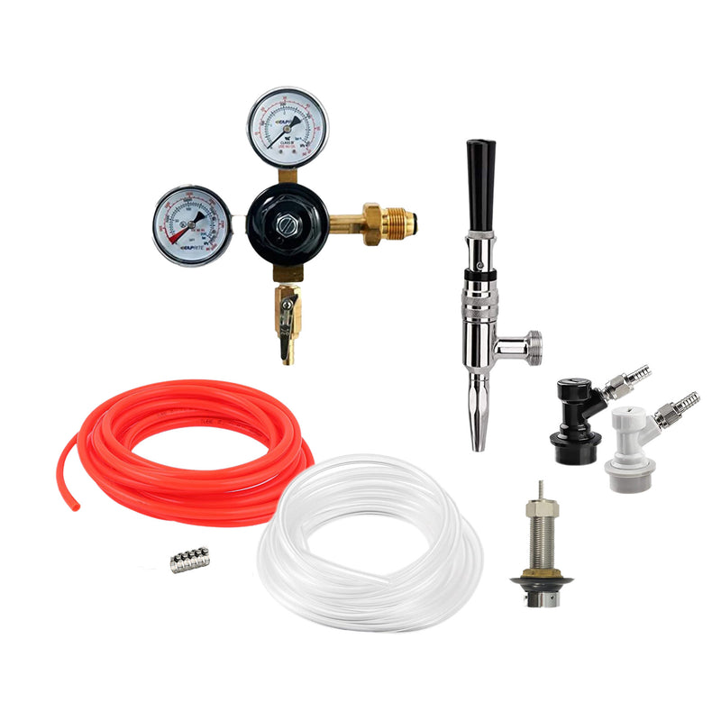 Single Tap NITRO Cold Brew Coffee Kegerator Kit (Ball Lock Cornelius)