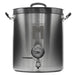 8 Gallon Stainless Steel Brew Kettle w/ Ball Valve (Optional Thermometer) - MegaPot 1.2 8 Gal w/ ball valve & dial thermometer   - Toronto Brewing