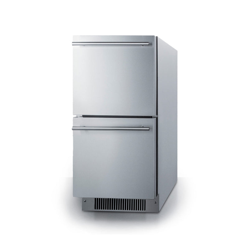 Summit | 15" Wide 2-Drawer All-Refrigerator, ADA Compliant (ADRD15)