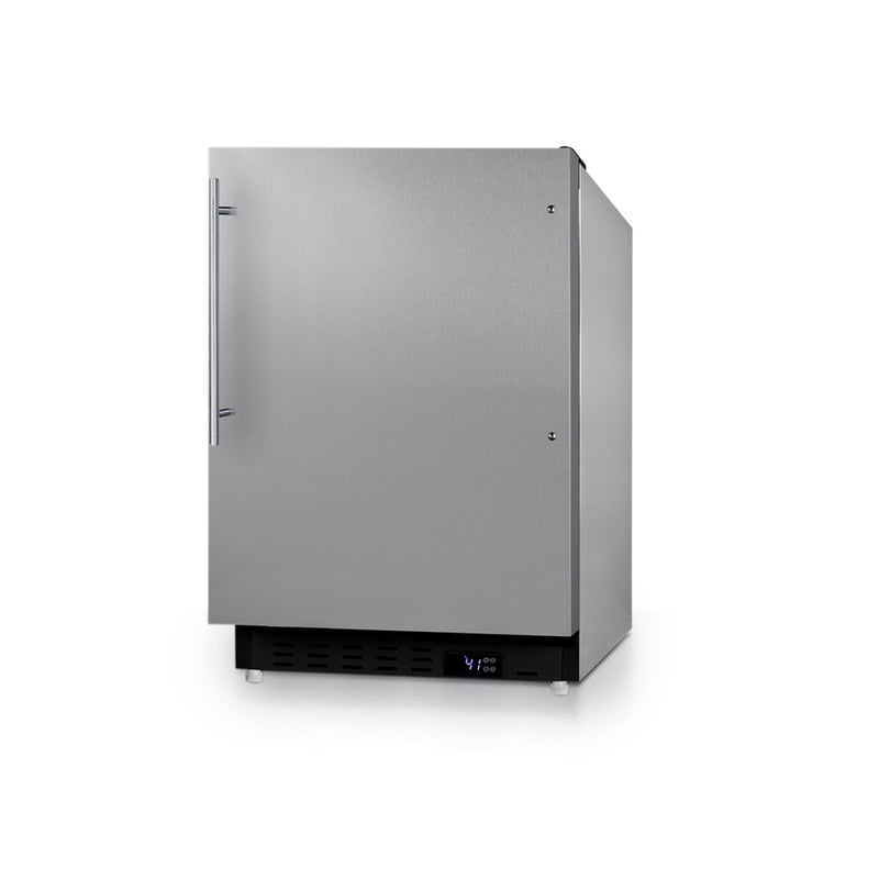Summit | 21" Wide Built-In All-Refrigerator with Professional Style Handle, ADA Compliant (ALR47BCSSHV)