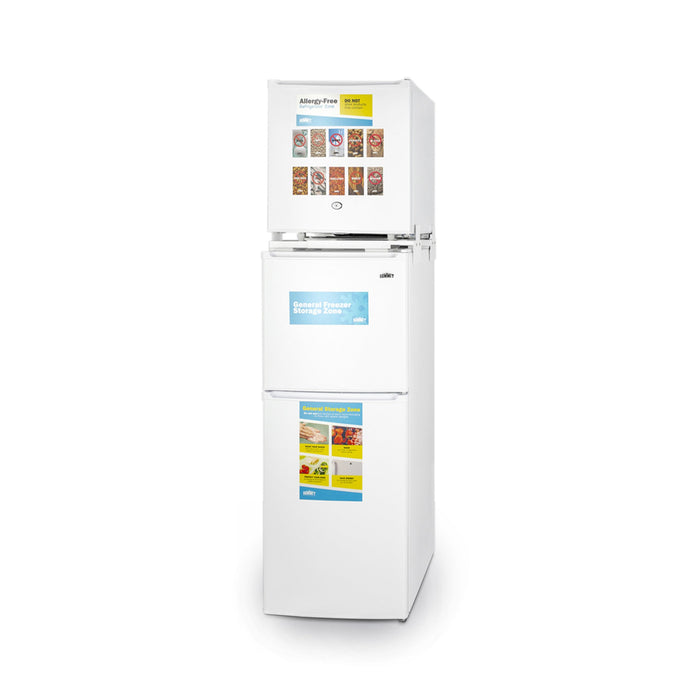 Summit | 19" Wide Allergy-Free/General Purpose Refrigerator-Freezer (AZRF7W) - Out of Stock until August