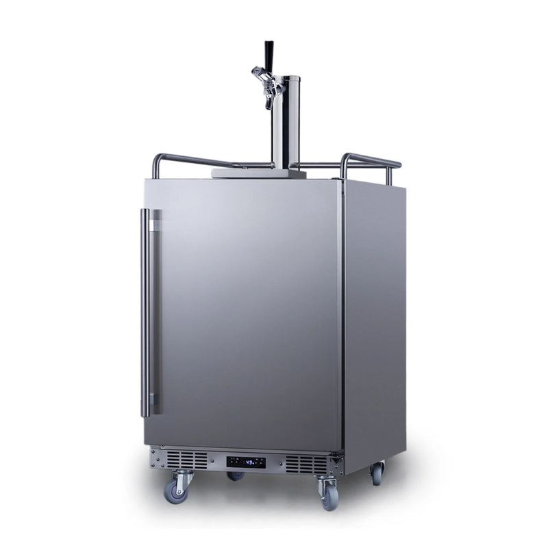 Summit | 5.6 cu. ft. Single Tap Built-In Outdoor Commercial Beer Kegerator (BC74OSCOM)
