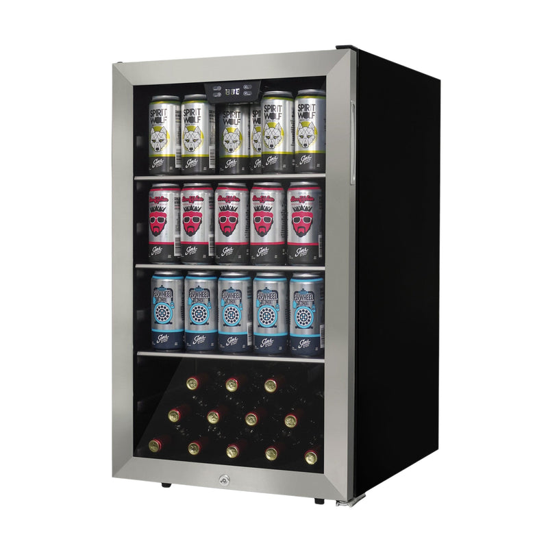 Danby | 4.5 cu. ft. Free-Standing Beverage Center - Stainless Steel (DBC045L1SS)