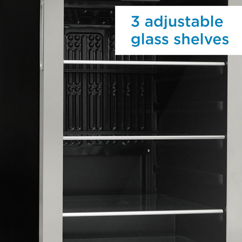 Danby | 4.5 cu. ft. Free-Standing Beverage Center - Stainless Steel (DBC045L1SS)