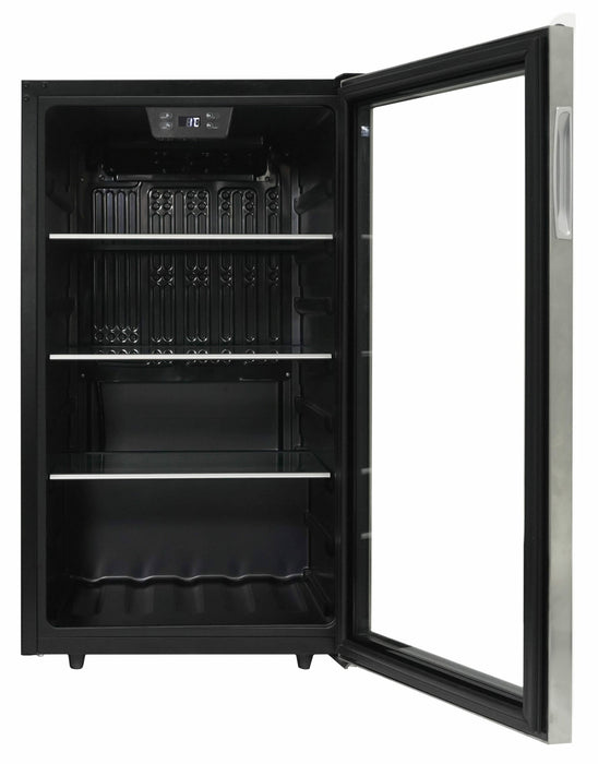 Danby | 4.5 cu. ft. Free-Standing Beverage Center - Stainless Steel (DBC045L1SS)