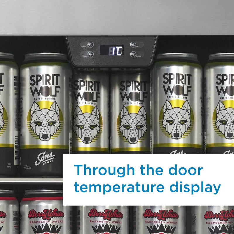 Danby | 4.5 cu. ft. Free-Standing Beverage Center - Stainless Steel (DBC045L1SS)