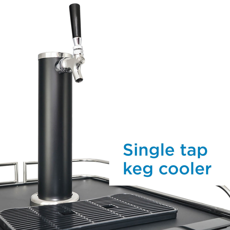 Danby | 5.4 cu. ft. Single Tap Kegerator - Stainless Steel (DKC054A9SLDB)