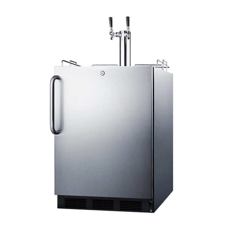 Summit | 5.5 cu. ft. Dual Tap Built-In Outdoor Kegerator, ADA Compliant (SBC54OSBIADA)    - Toronto Brewing