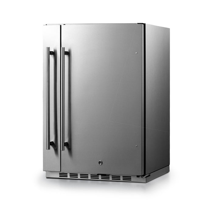 Summit | Shallow Depth Built-In Outdoor All-Refrigerator With Slide-Out Storage Compartment (SPR196OS24)    - Toronto Brewing