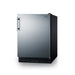 Summit | 24" Wide All-Refrigerator (FF6BK2SS) Stainless Steel Door/Black Cabinet/Black Interior (FF6BK2SS)   - Toronto Brewing