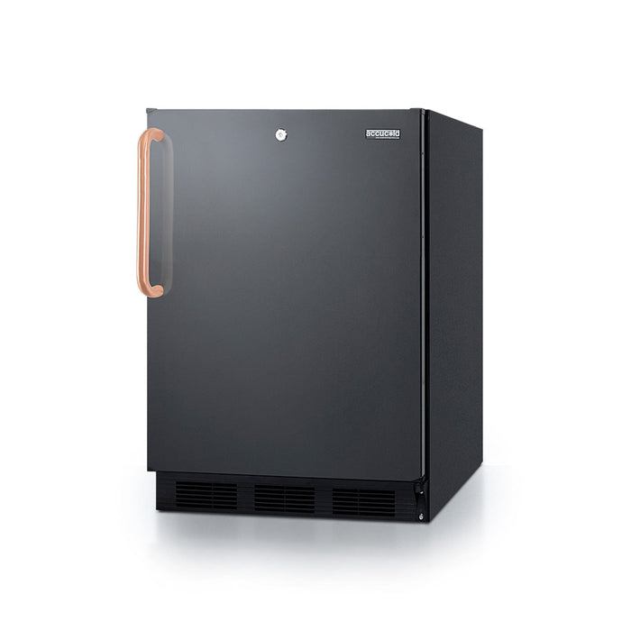 Summit | 24" Wide All-Refrigerator with Antimicrobial Copper Handle, ADA Compliant (FF7LBLKBITBCADA)