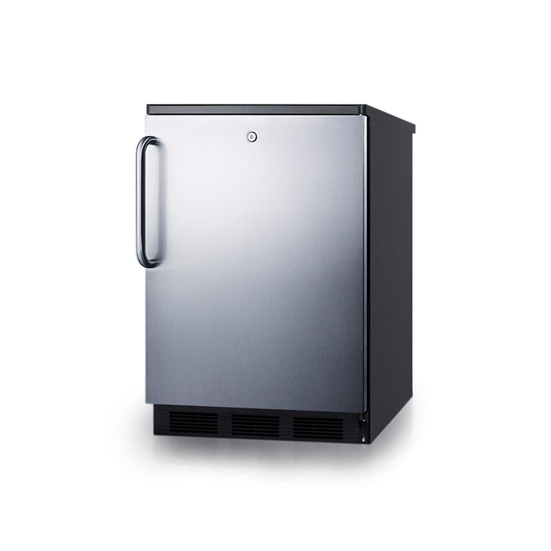 Summit | 24" Wide All-Refrigerator (FF7LBLKSSTB)