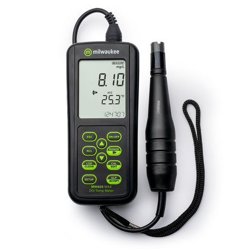 Milwaukee MW605 MAX Waterproof Galvanic Dissolved Oxygen Meter With Automatic Calibration    - Toronto Brewing