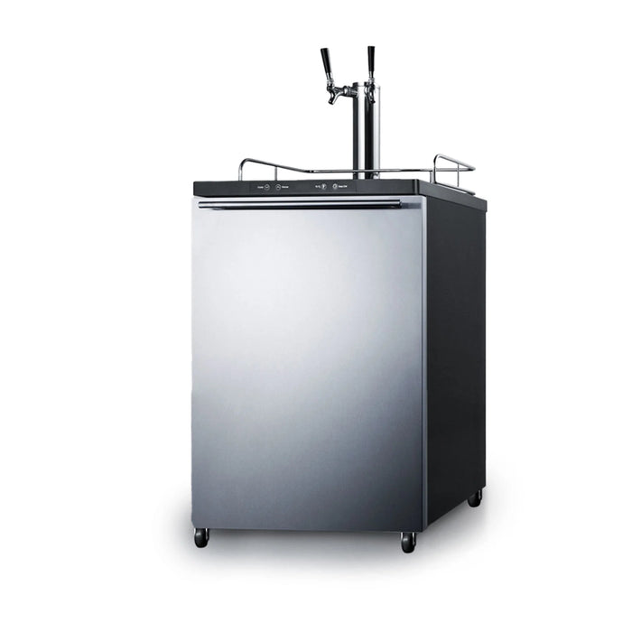 Summit | 24" Wide Dual Tap Built-In Commercial Kegerator (SBC635MBI7SSTWIN)