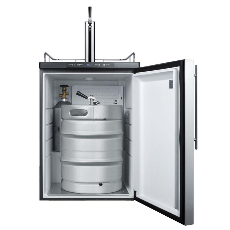 Summit | 5.6 cu. ft Single Tap Built-In Kegerator (SBC635MBISS)    - Toronto Brewing