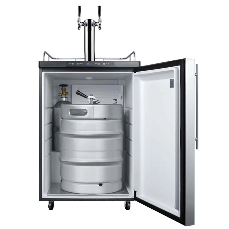 Summit | 5.6 cu.ft. Double Tap Built-In Kegerator (SBC635MBISSTWIN)    - Toronto Brewing