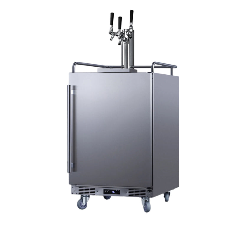 Summit | 5.6 cu. ft. Triple Tap Built-In Outdoor Kegerator - Stainless Door and Cabinet (SBC683OSTRIPLE)    - Toronto Brewing