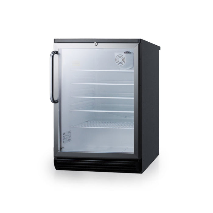 Summit | 24" Wide Built-In Beverage Centre, Freestanding with Towel Bar (SCR600BGLTB)