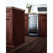 Summit | 33 Bottle Single Zone Built-In Wine Cooler - Stainless Steel (SWC1535B)    - Toronto Brewing