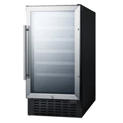 Summit | 34 Bottle Single Zone Built-In Wine Refrigerator, ADA Compliant (SWC1840BADA) Black (SWC1840BADA)   - Toronto Brewing