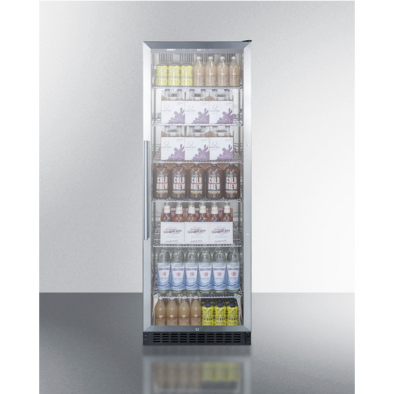 Summit | 24" Wide Beverage Centre, Stainless Steel Interior (SCR1401)