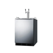 Summit | 5.5 cu. ft. Dual Tap Built-In Kegerator - ADA Compliant (SBC58BLBIADA)    - Toronto Brewing