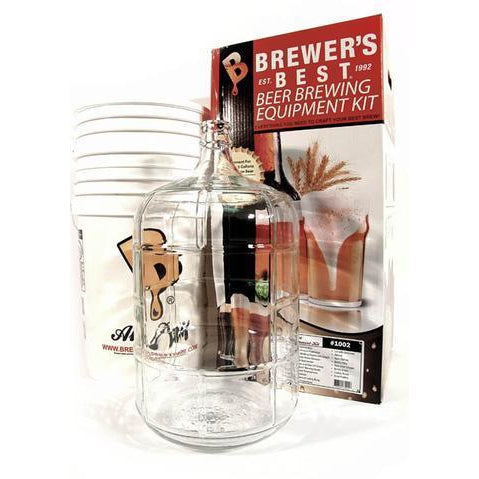 Brewer's Best 5 Gallon/19 Litre Homebrew Beer Brewing Equipment Starter Kit w/Glass Carboy + Chiller + Kettle + Secondary Fermenter for Extract & Partial Mash    - Toronto Brewing