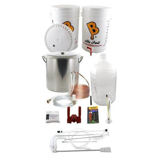 Brewer's Best 5 Gallon/19 Litre Homebrew Beer Brewing Equipment Starter Kit w/Glass Carboy + Chiller + Kettle + Secondary Fermenter for Extract & Partial Mash    - Toronto Brewing