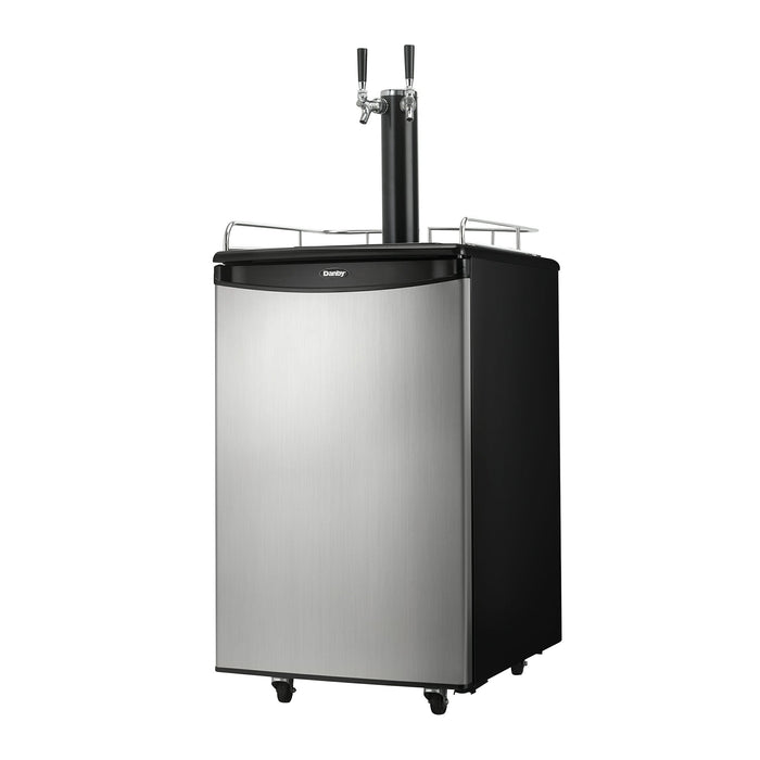 Danby | 5.4 cu. ft. Dual Tap Kegerator - Stainless Steel (DKC054A1BSL2DB)
