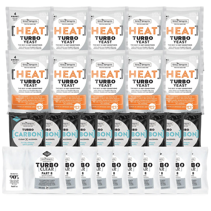 Still Spirits Triple Pack - Turbo Heat, Turbo Carbon and Turbo Clear (Pack of 10)    - Toronto Brewing
